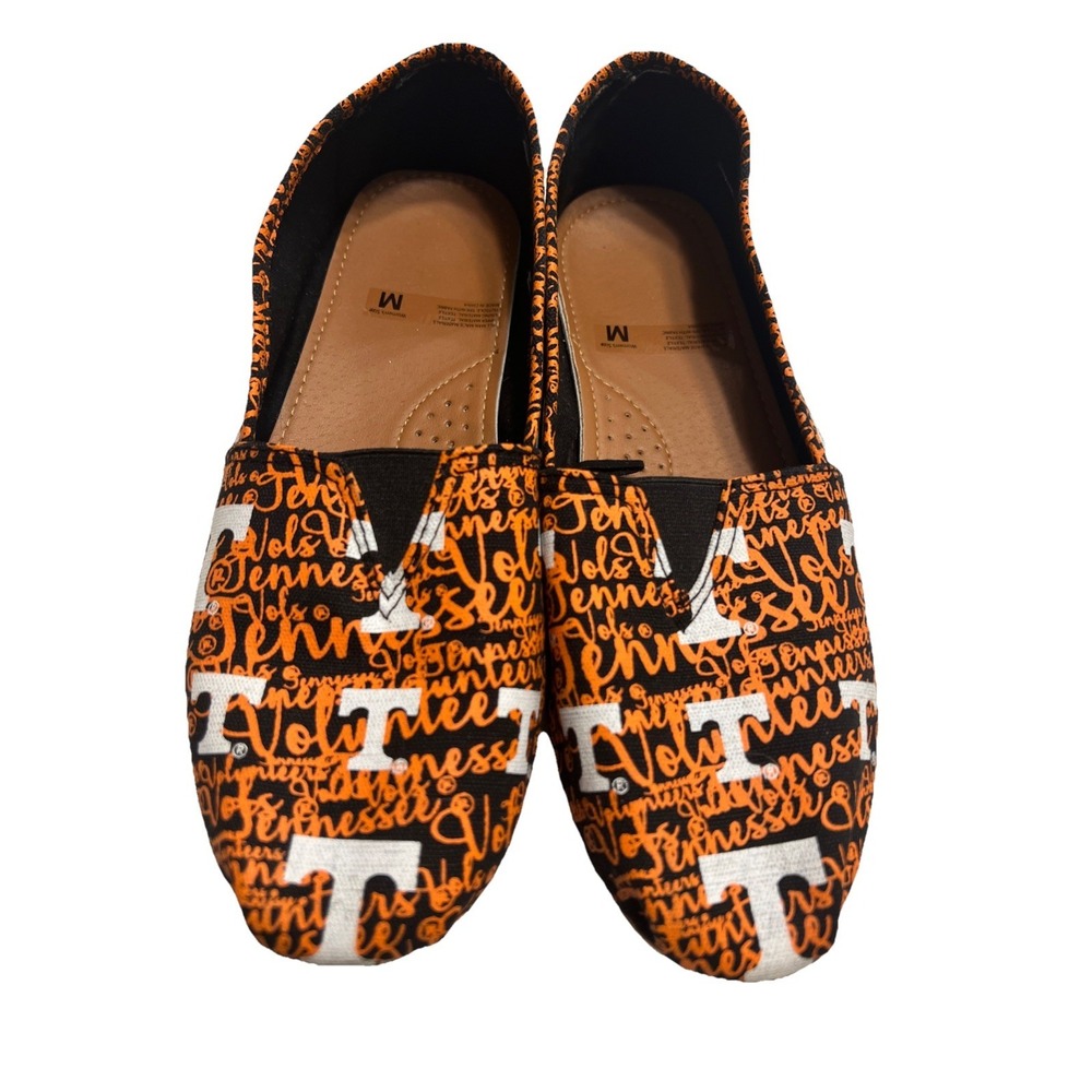 Tennessee‎ Volunteers Women's Slip On Canvas Shoes Orange White Vols Size M 7-8